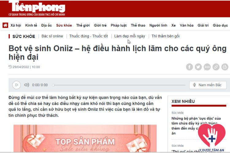 báo chí đưa tin về oniiz